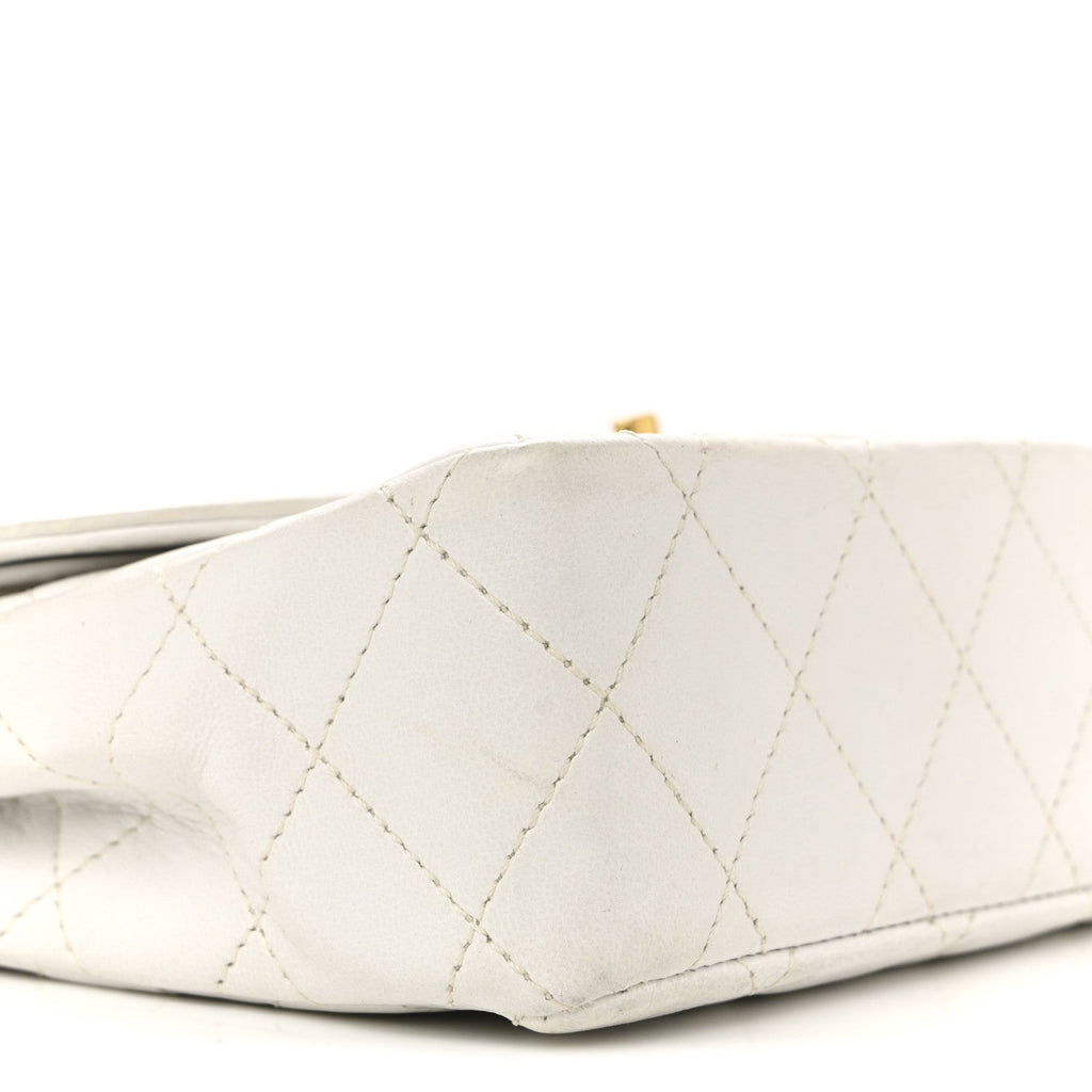 Chanel Lambskin Quilted Small Flap White