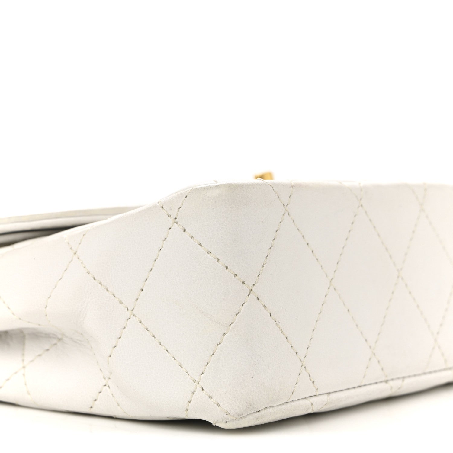 Chanel Lambskin Quilted Small Flap White