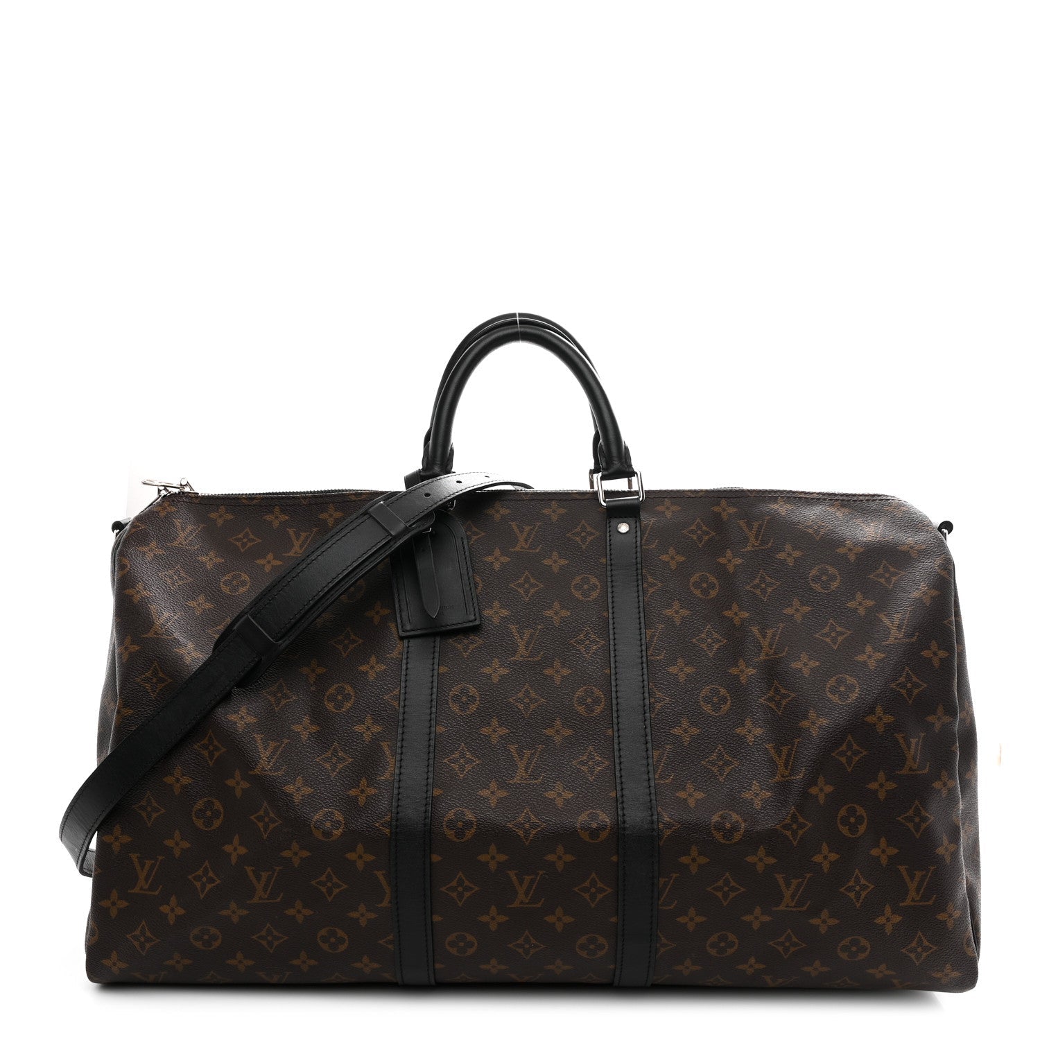 Louis Vuitton Monogram Macassar Keepall Bandouliere 55