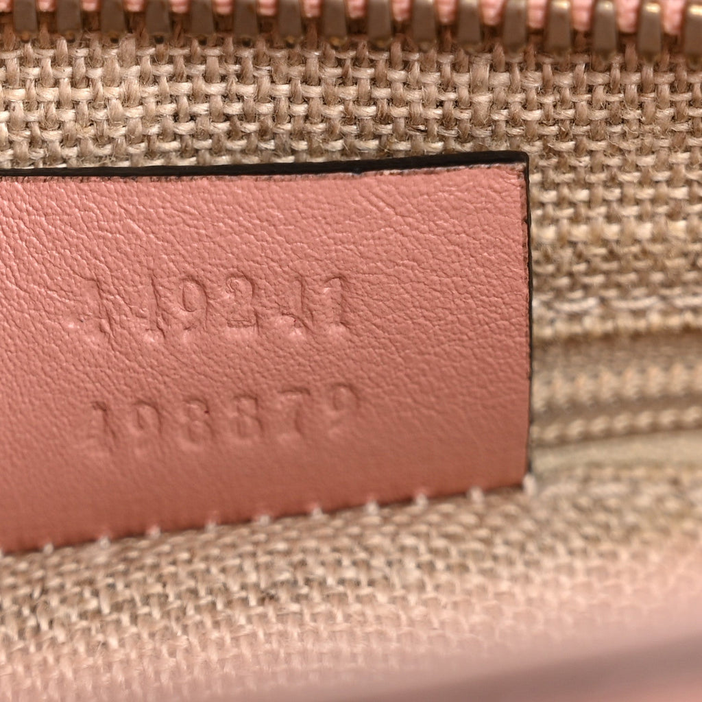 Gucci Microguccissima Small Bree Tote Soft Pink