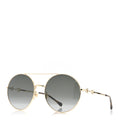 Gucci Round Horsebit Sunglasses GG0878S Gold