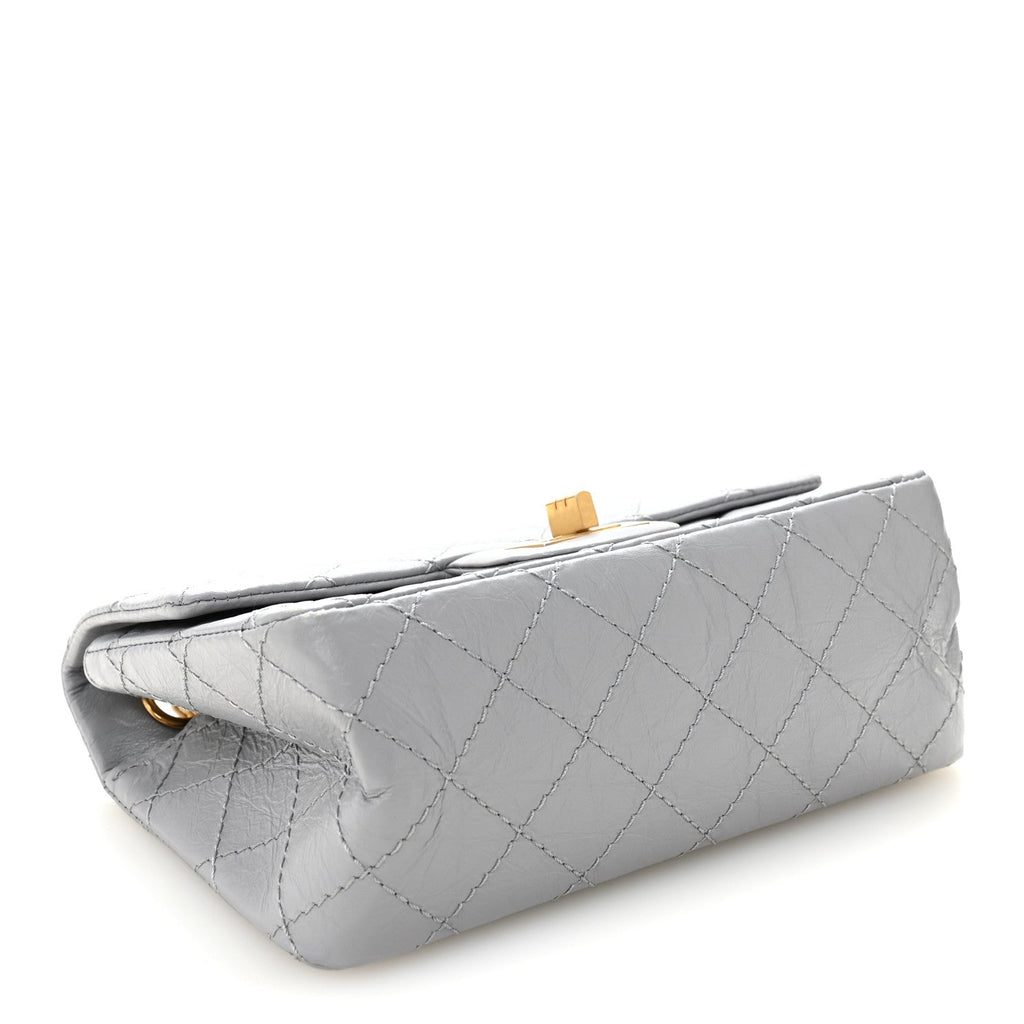 Chanel Aged Calfskin Quilted 2.55 Reissue Mini Flap Grey