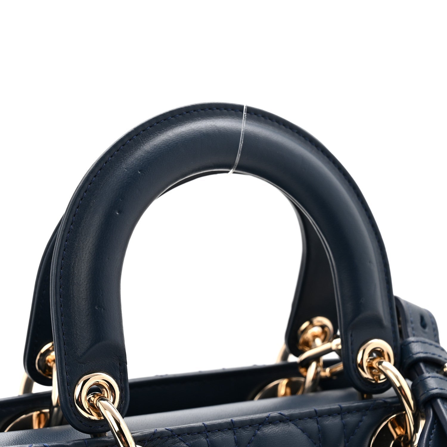 Christian Dior Lambskin Cannage Small My ABCDior Lady Dior Blue