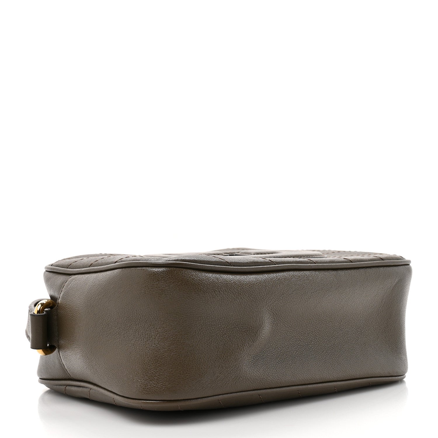 Gucci Sakai Be Green Calfskin Diagonal Stitched Small Blondie Shoulder Bag Craclet Brown