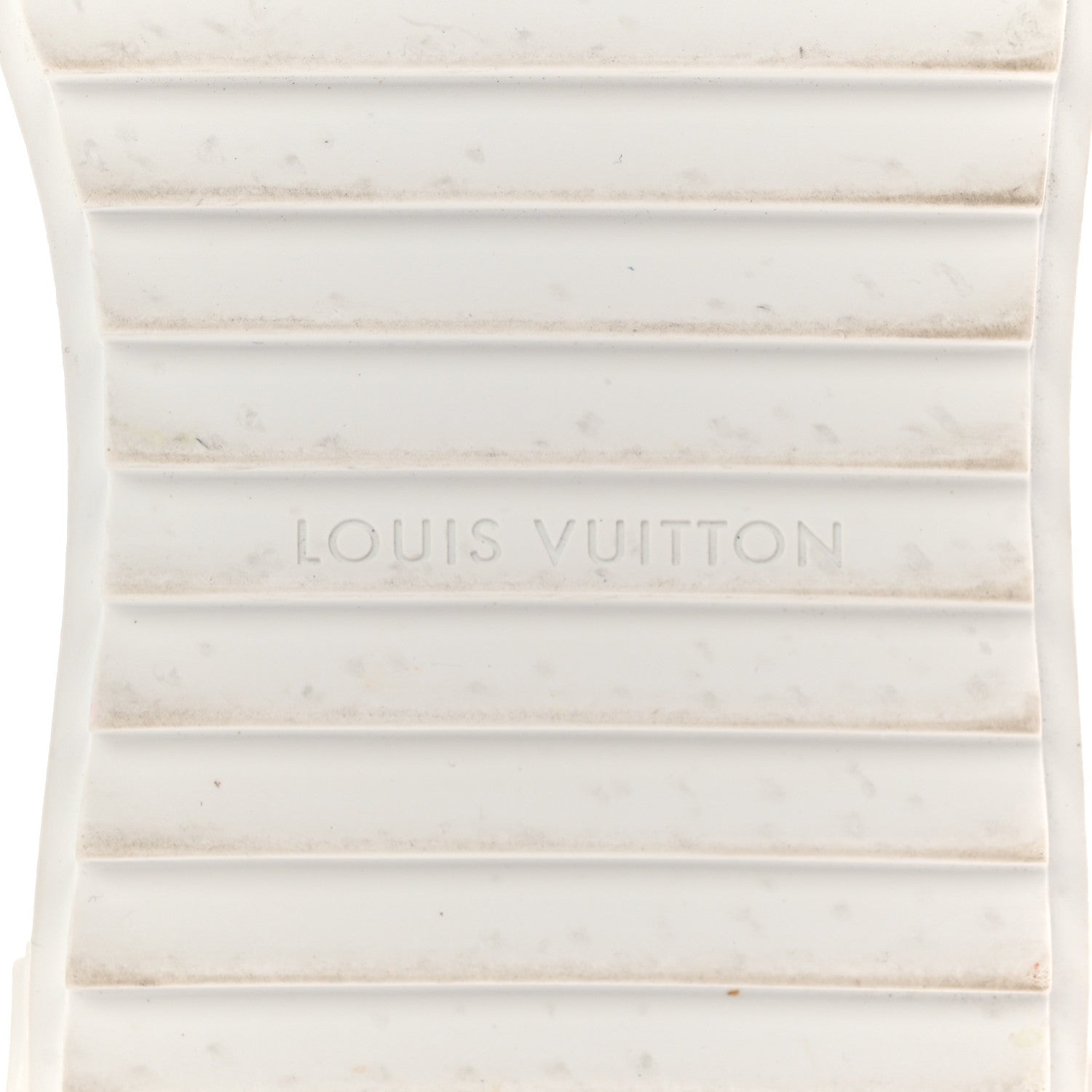 Louis Vuitton Calfskin Printed Time Out Trainer Sneakers 37 White