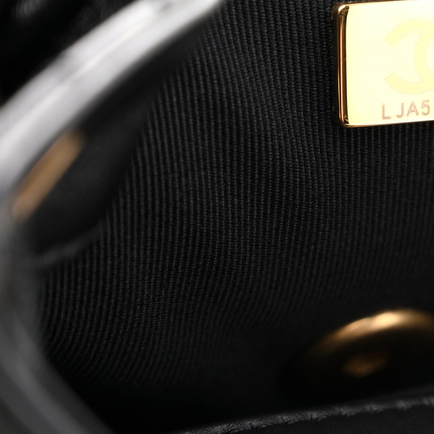 Chanel Lambskin Quilted Logo Mini Backpack Black