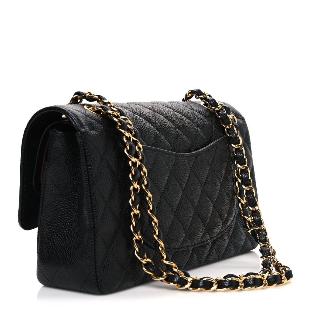 Chanel Caviar Quilted Medium Double Flap Black