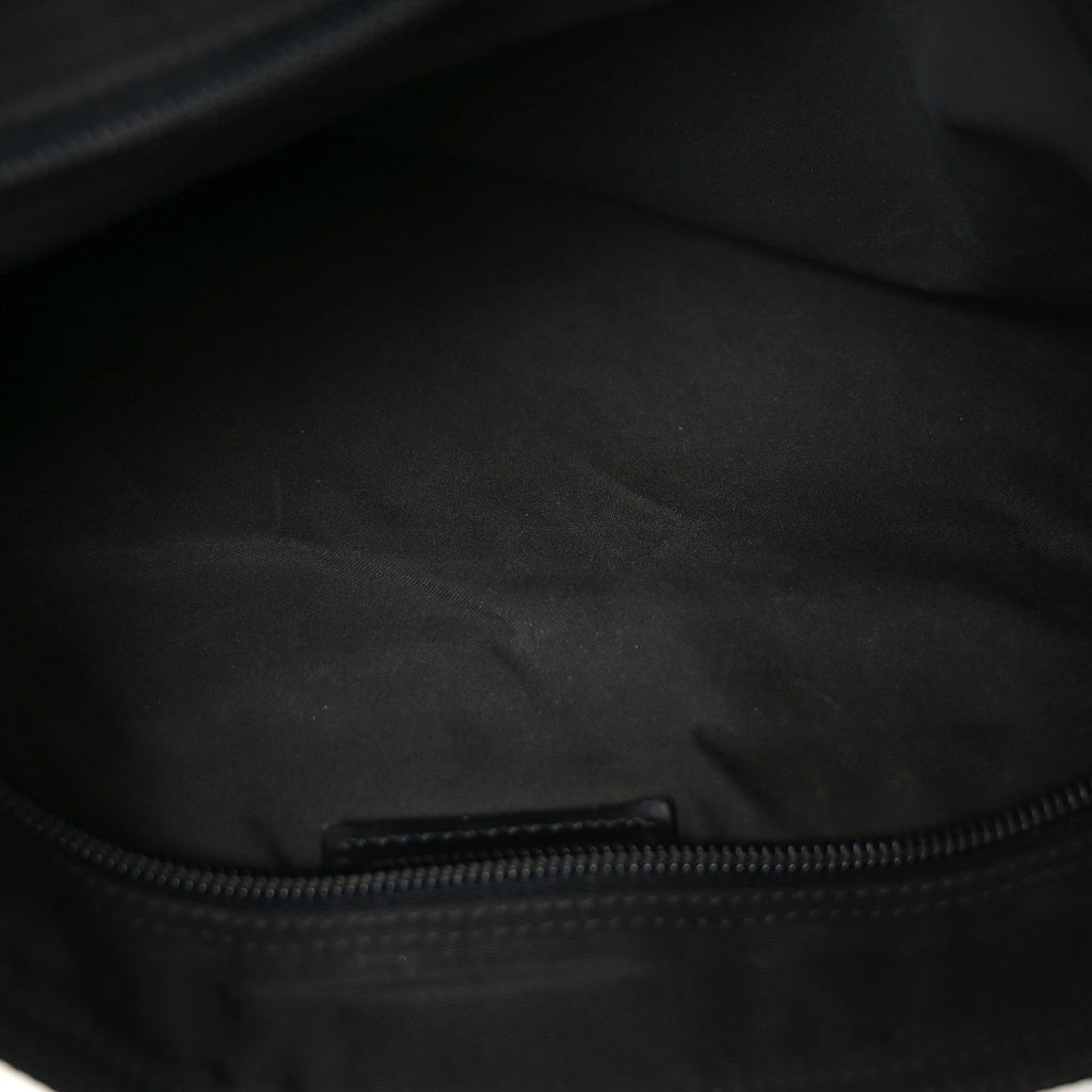 Prada Nylon Flat Messenger Bag Black