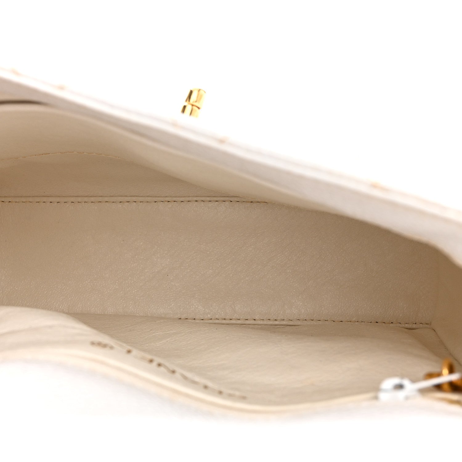 Chanel Caviar CC Shoulder Bag White