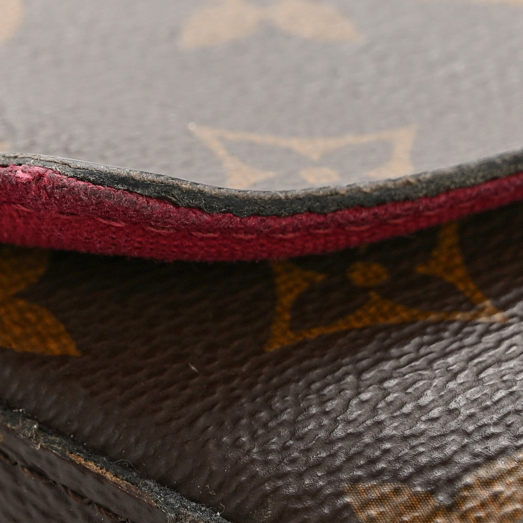 Louis Vuitton Monogram Pochette Felicie Chain Wallet Fuchsia