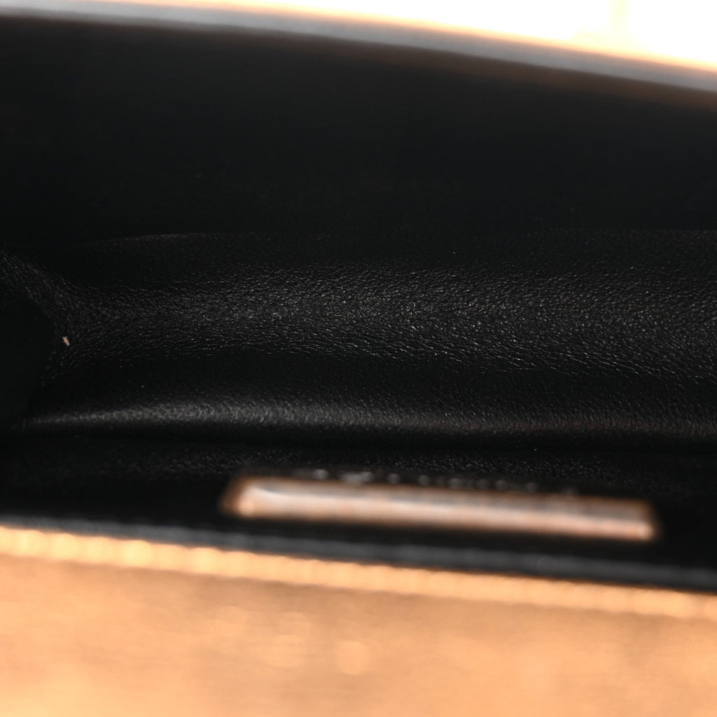Chanel Galuchat Stingray Mini Boy Flap Gold