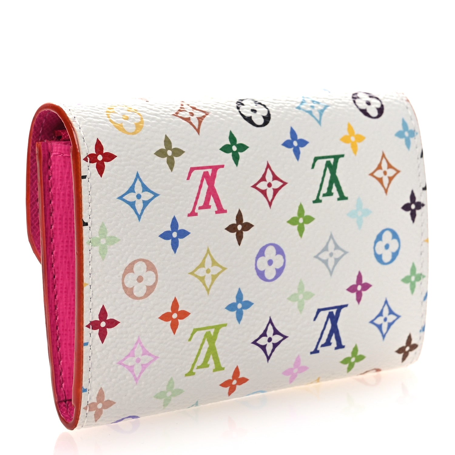 Louis Vuitton LV X TM Monogram Multicolor Rosalie Coin Purse White Kawaii Pink