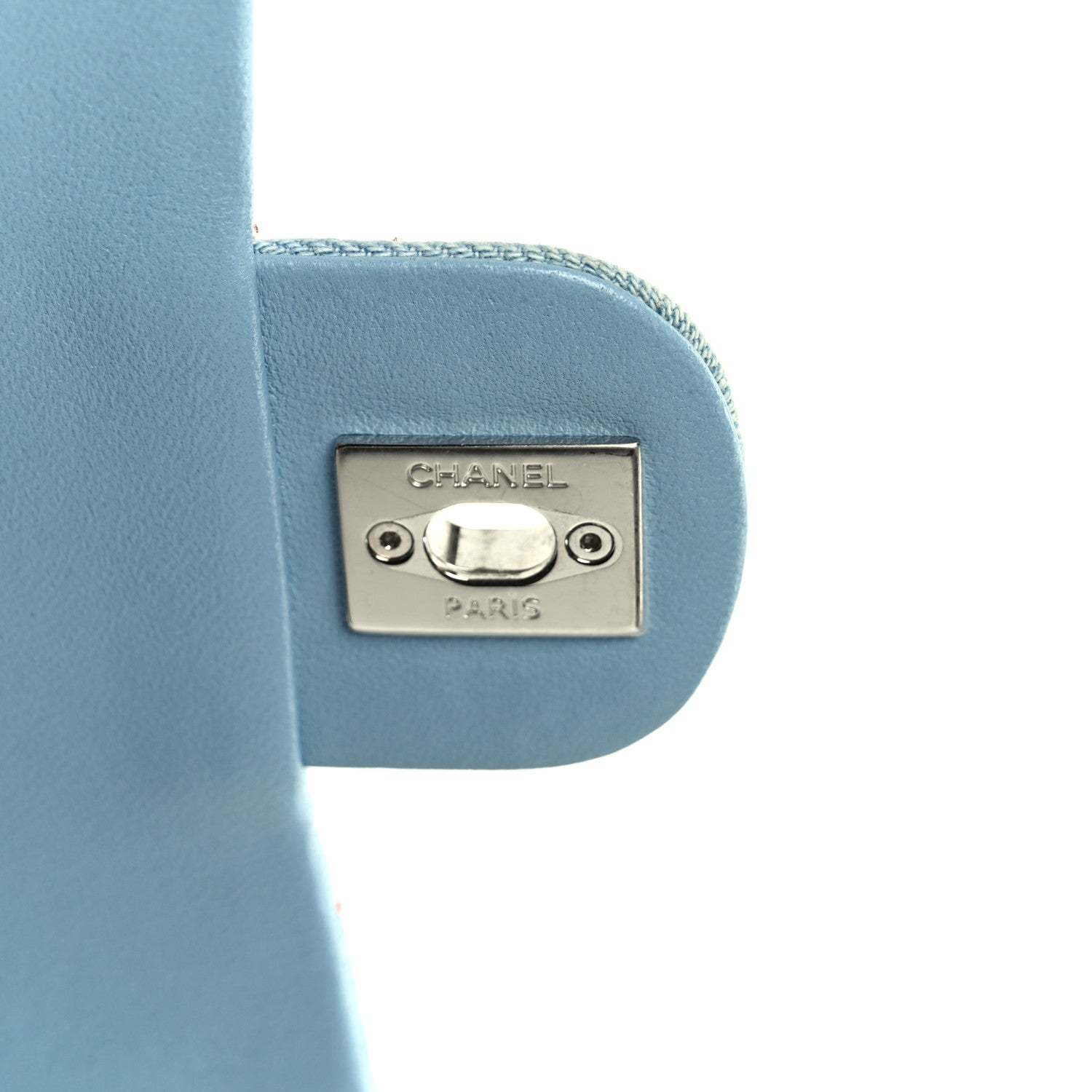 Chanel Denim Strass Evening Flap Bag Blue
