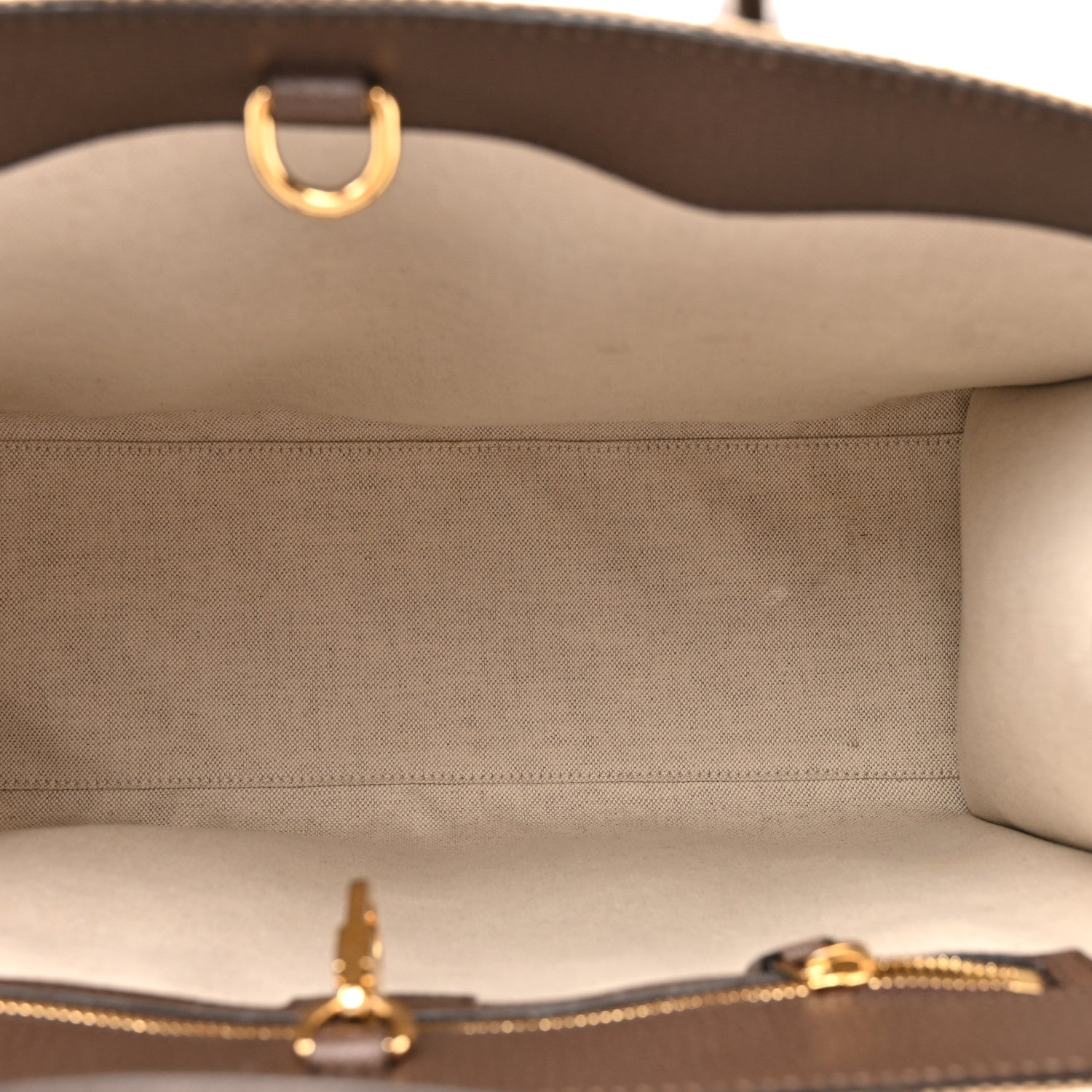 Gucci Monogram Jumbo GG Textured Dollar Calfskin Web Tote Bag Camel Ebony New Acero