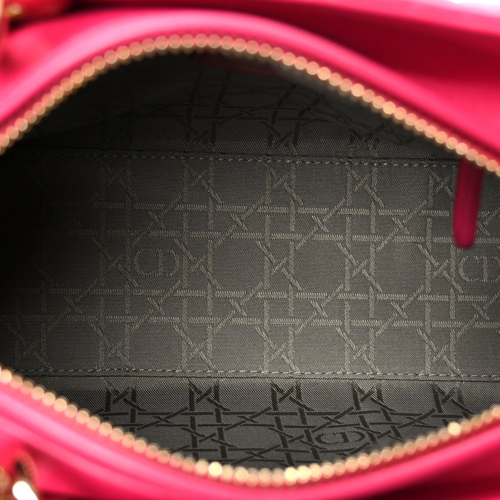 Christian Dior Lambskin Cannage Medium Lady Dior Pink