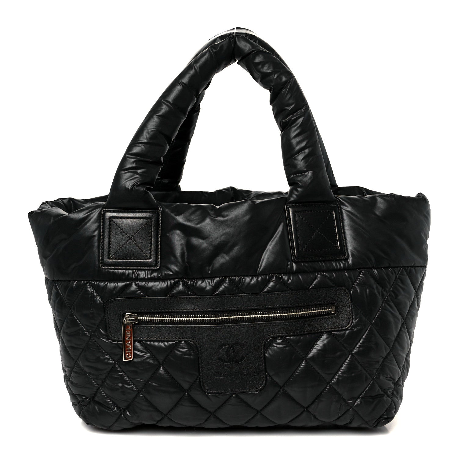 Chanel Nylon Quilted Small Coco Cocoon Tote Black