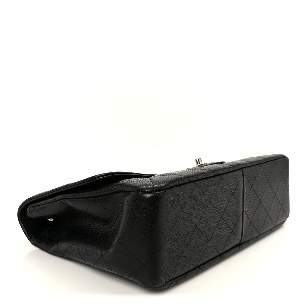 Chanel Caviar Quilted Jumbo Single Flap Black