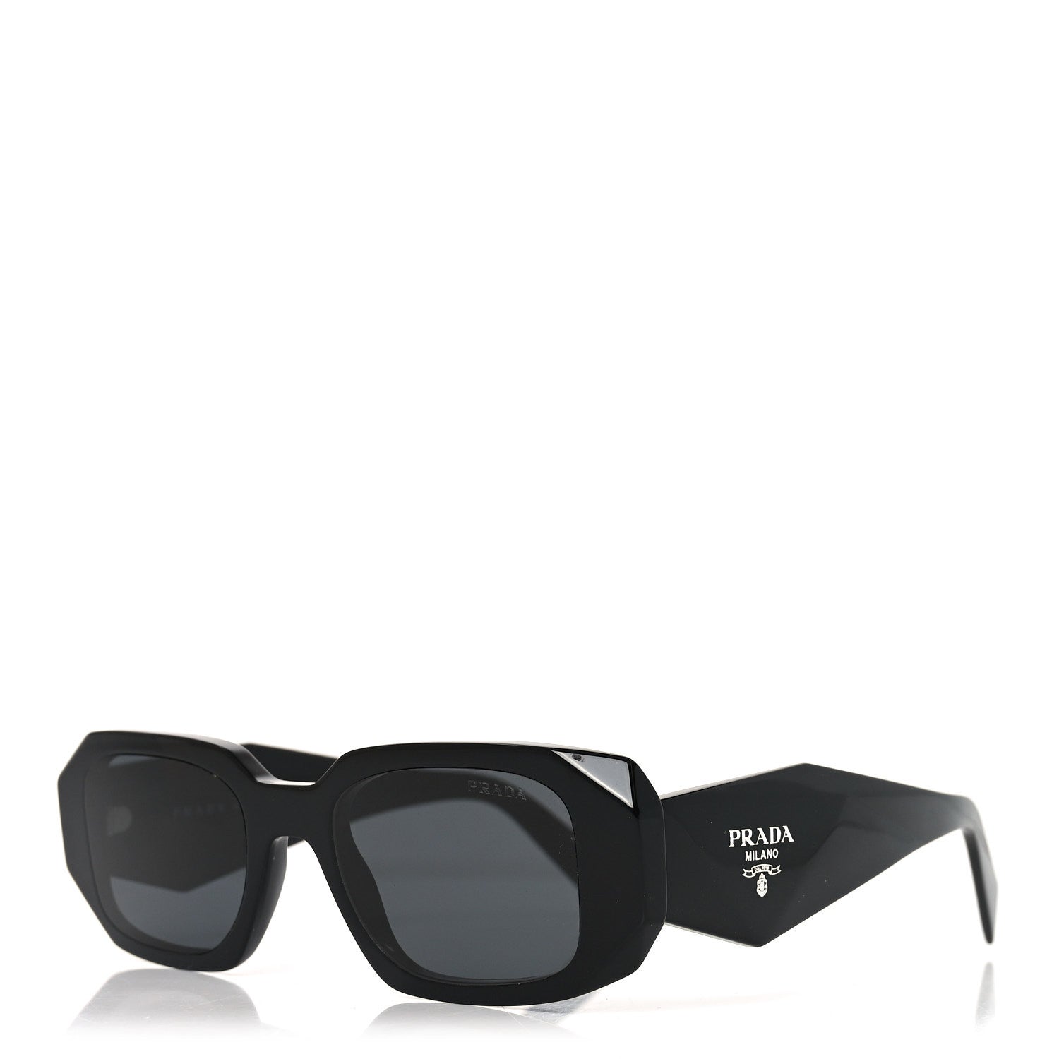 Prada Acetate Symbole Sunglasses SPR 17W Black