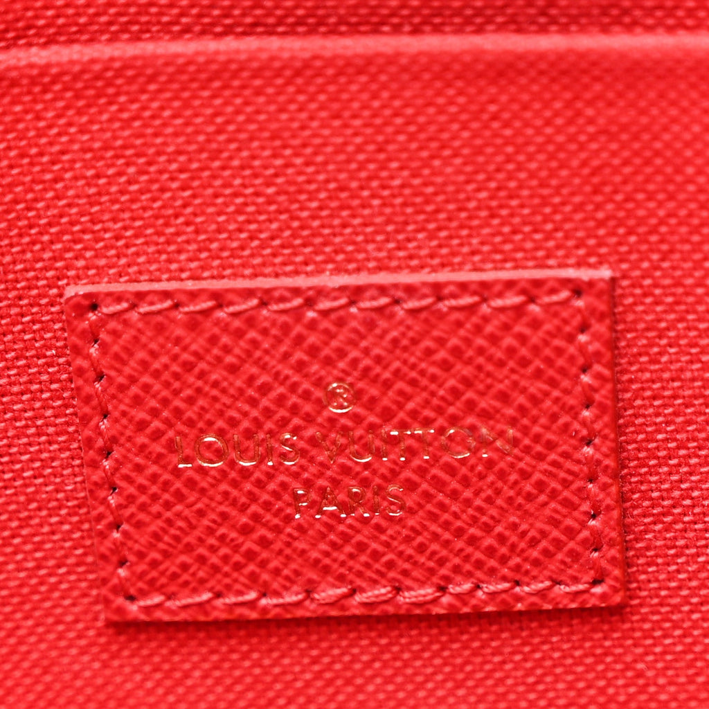 Louis Vuitton Damier Ebene Pochette Felicie Chain Wallet