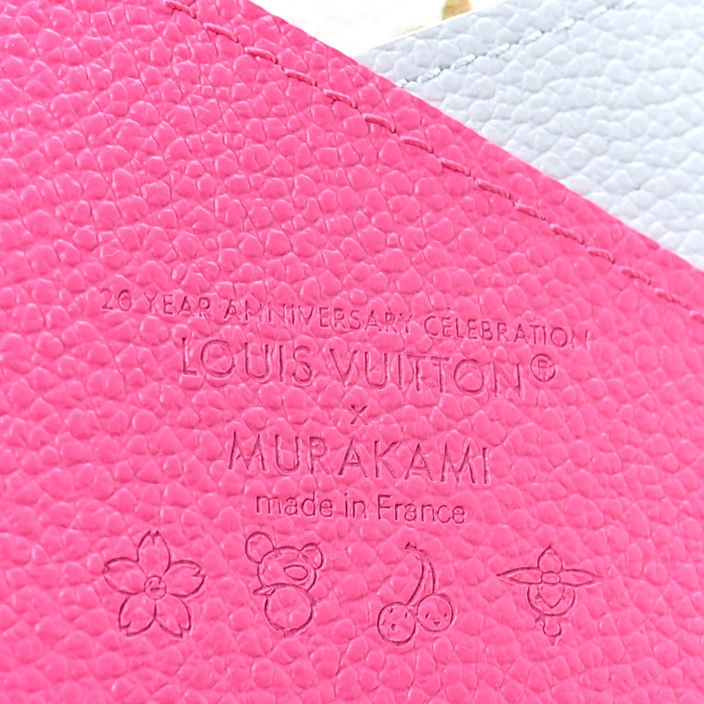Louis Vuitton LV X TM Monogram Multicolor Criss-Cross Card Holder Kawaii Pink