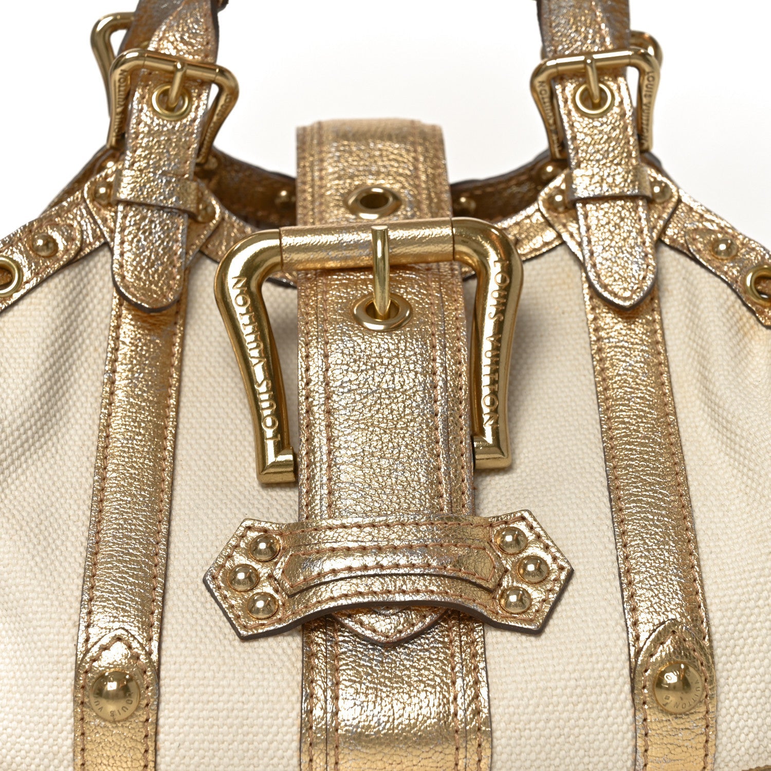 Louis Vuitton Antigua Theda GM Ecru Gold