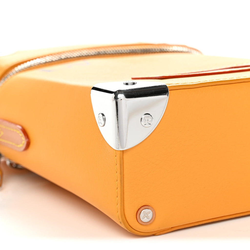 Louis Vuitton Calfskin N°7 Vertical Box Trunk Yellow