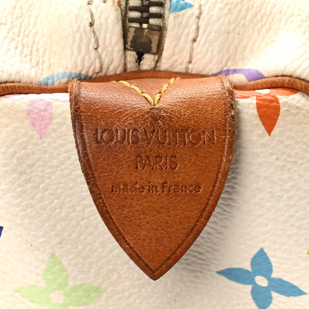 Louis Vuitton Monogram Multicolor Speedy 30 White