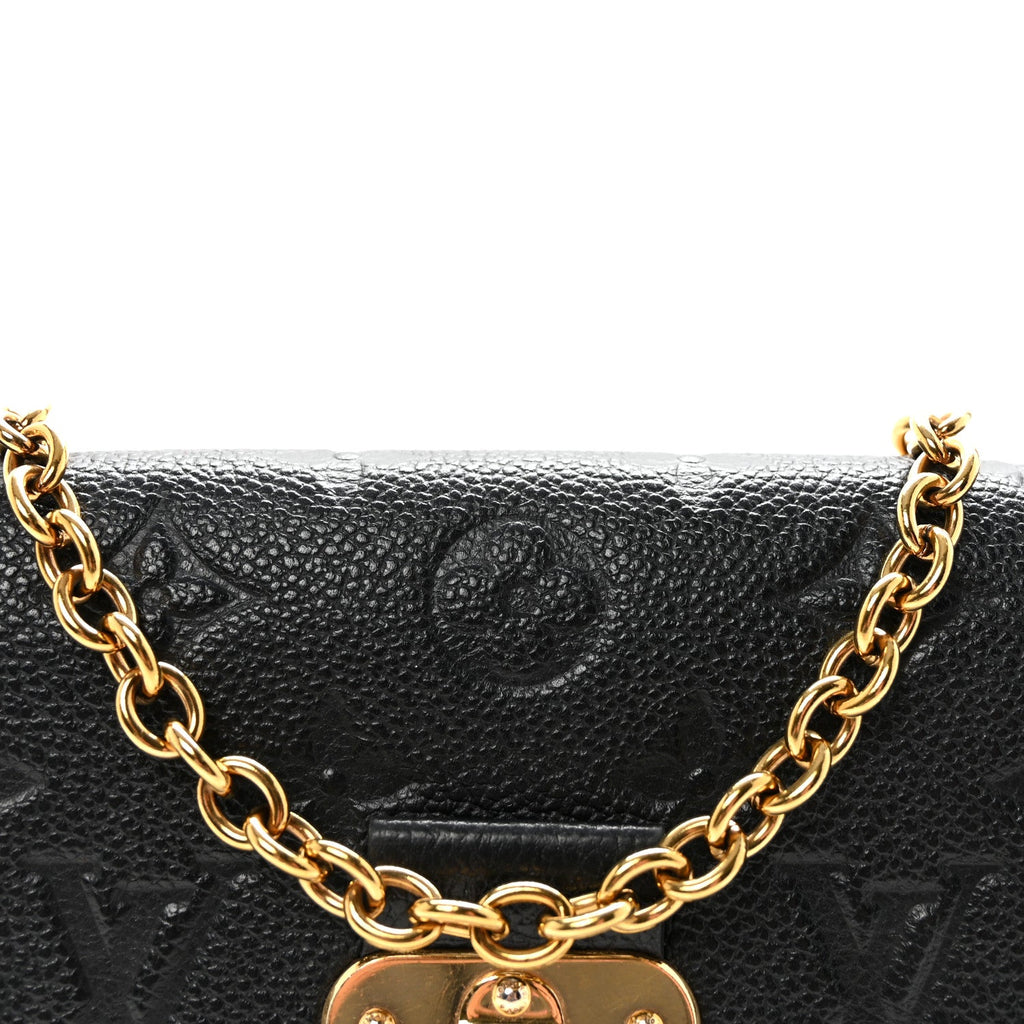 Louis Vuitton Empreinte Vavin Chain Wallet Black