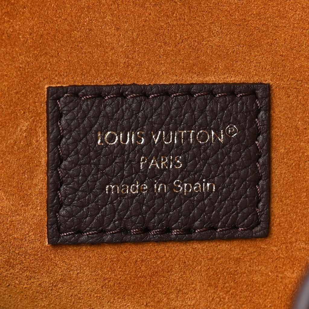 Louis Vuitton Grained Calfskin Low Key Hobo MM Chocolate