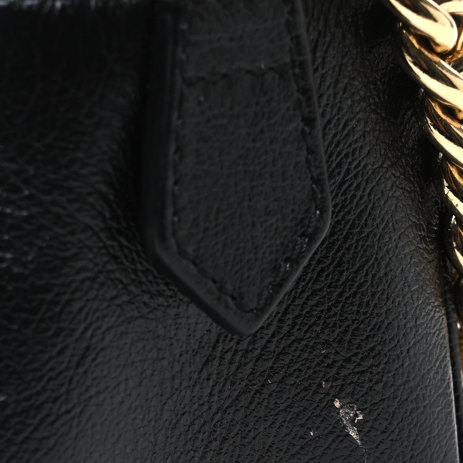 Gucci Monogram Matelasse Diagonal Small GG Marmont Chain Shoulder Bag Beige Black