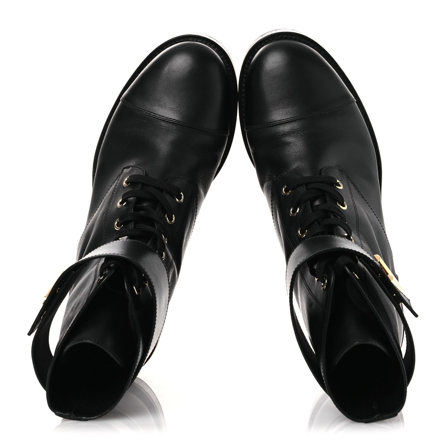 Louis Vuitton Calfskin Wonderland Ranger Boots 41 Black