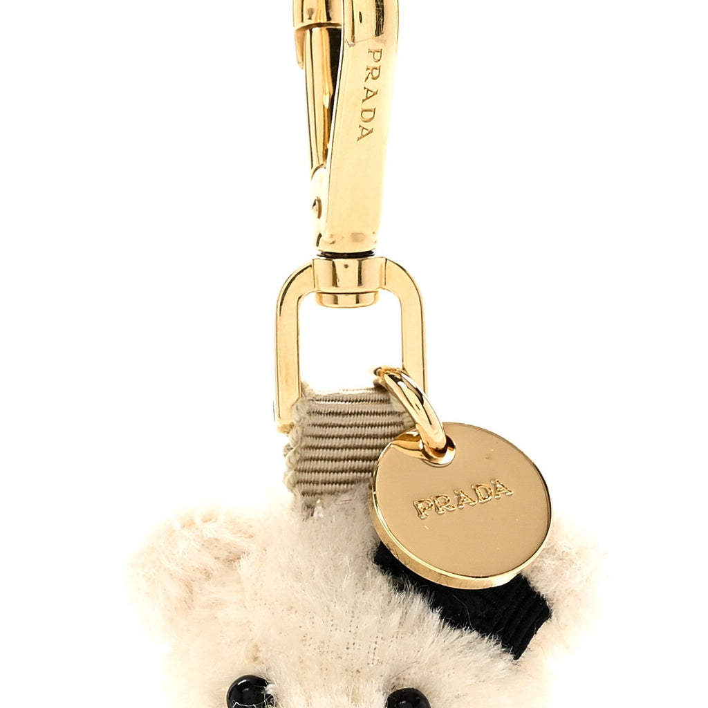 Prada Marlene Teddy Bear Keychain Charm
