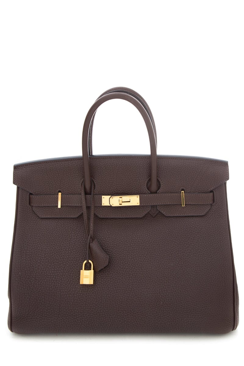 Hermès Chocolate 35 CM Birkin Handbag