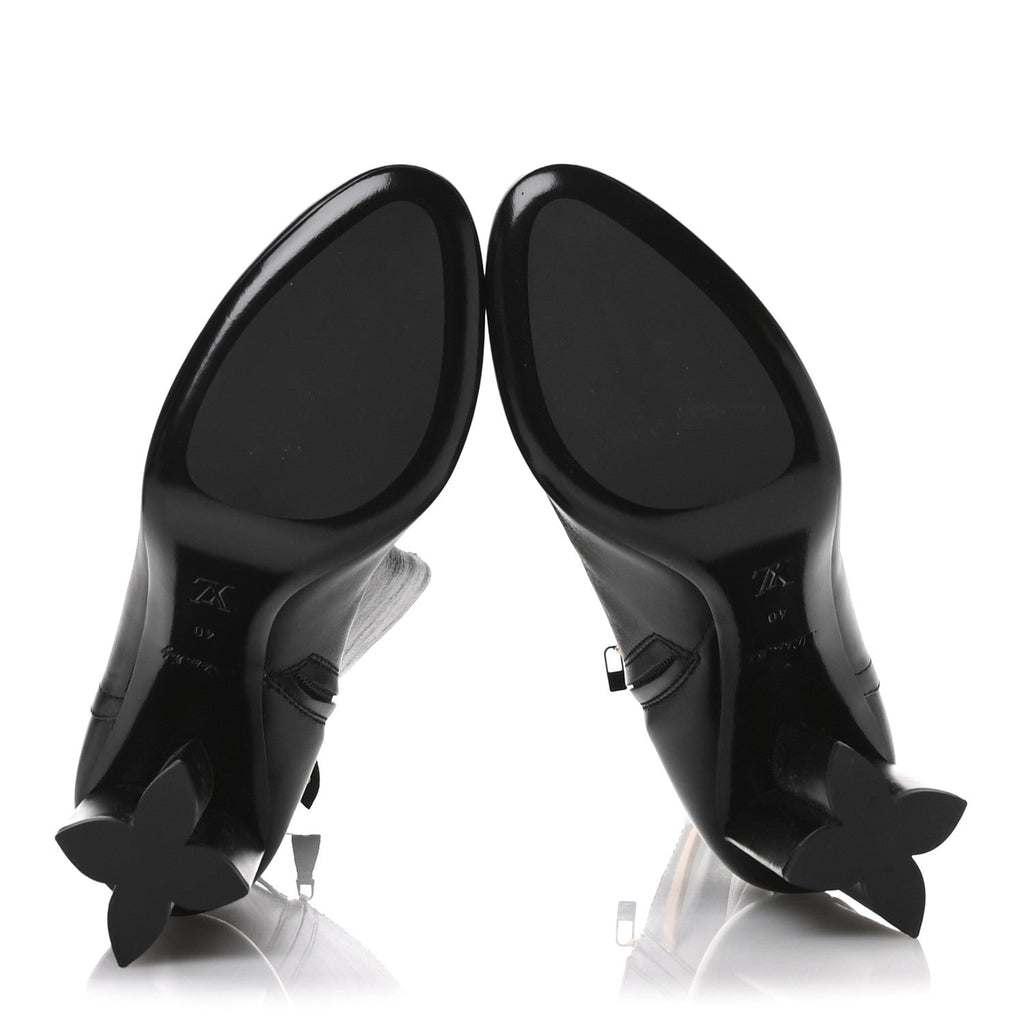 Louis Vuitton Calfskin Silhouette High Boots 40 Black