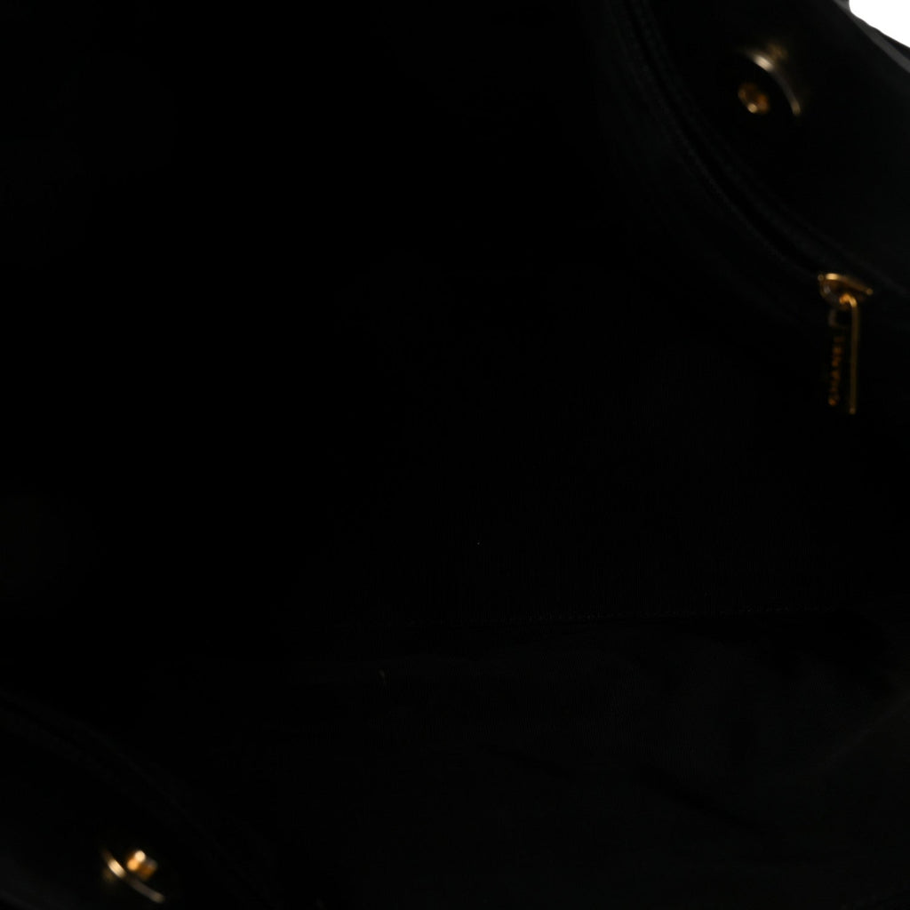 Chanel Calfskin Cerf Executive Shopper Tote Black