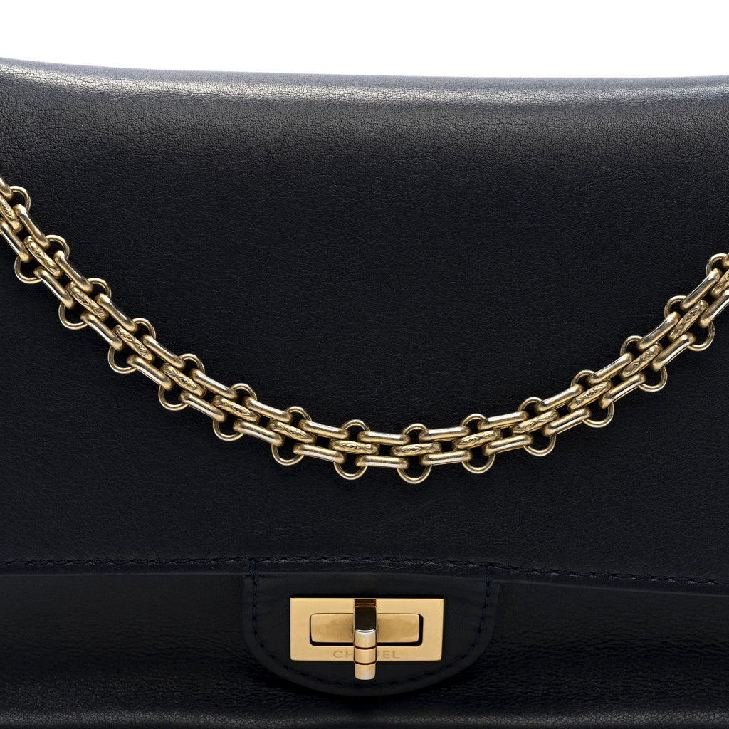 Chanel Calfskin Nude 2.55 Reissue 225 Flap Blue