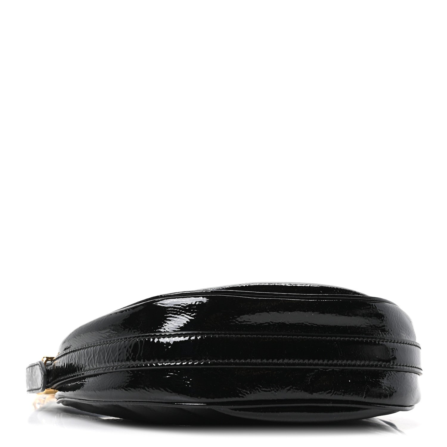 Prada Patent Naplak Arque Shoulder Bag Black