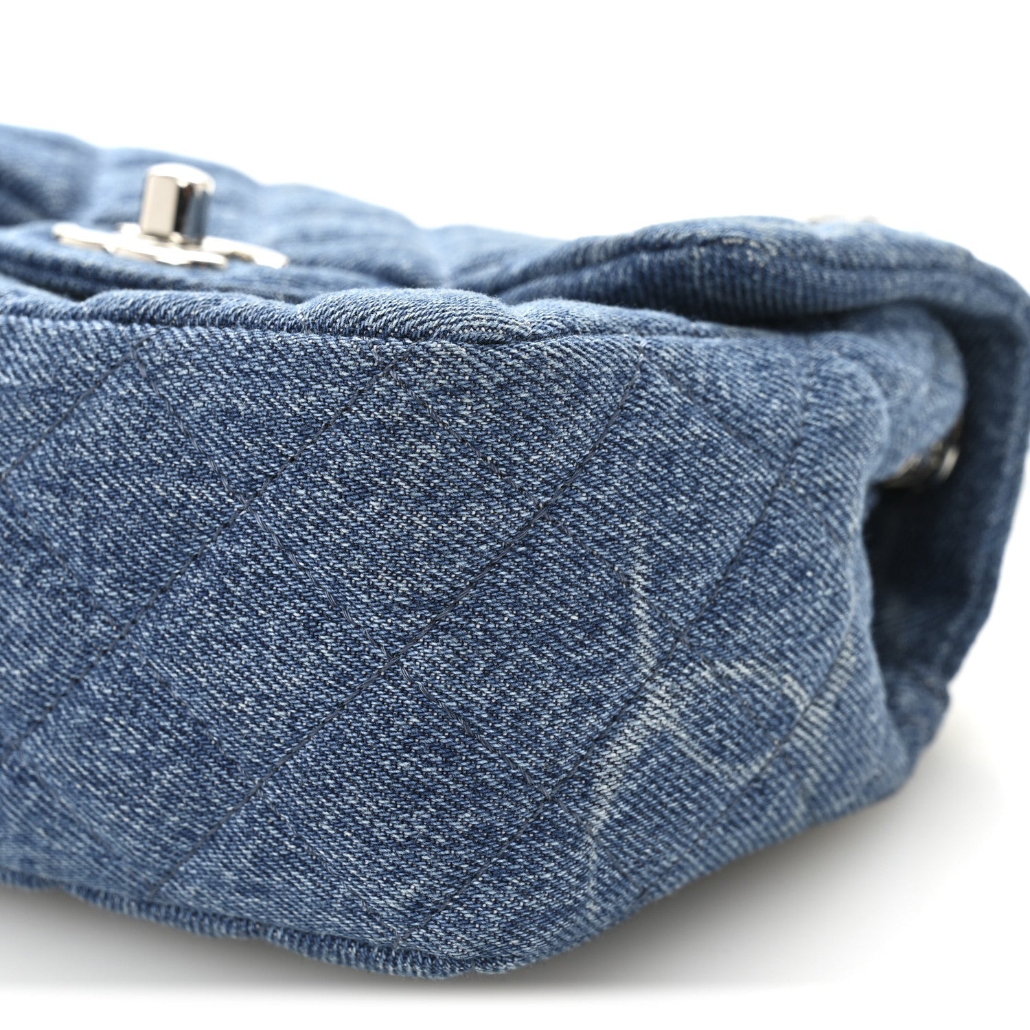 Chanel Denim CC Quilted Mini Square Flap Blue