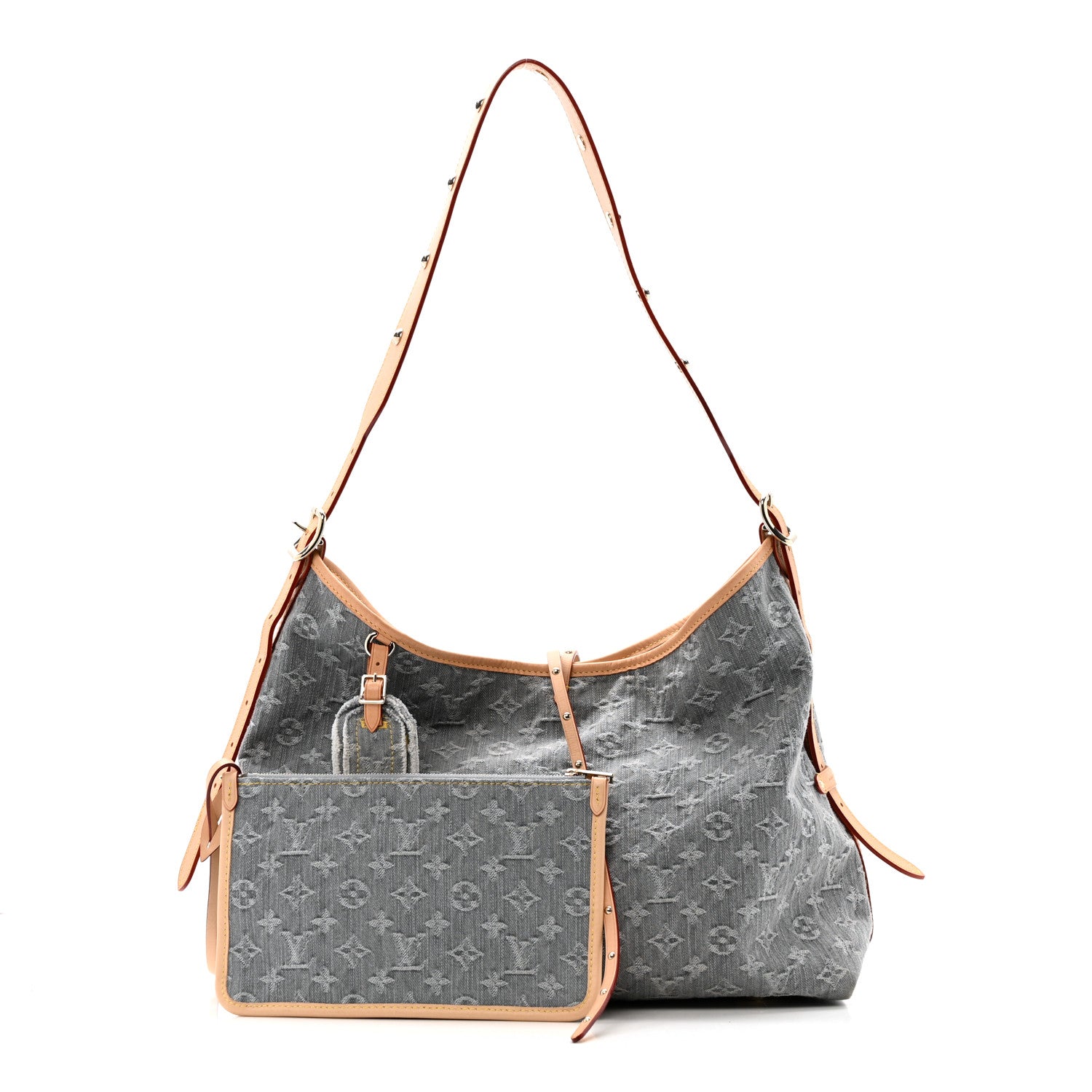 Louis Vuitton Monogram Denim CarryAll MM Washed Grey