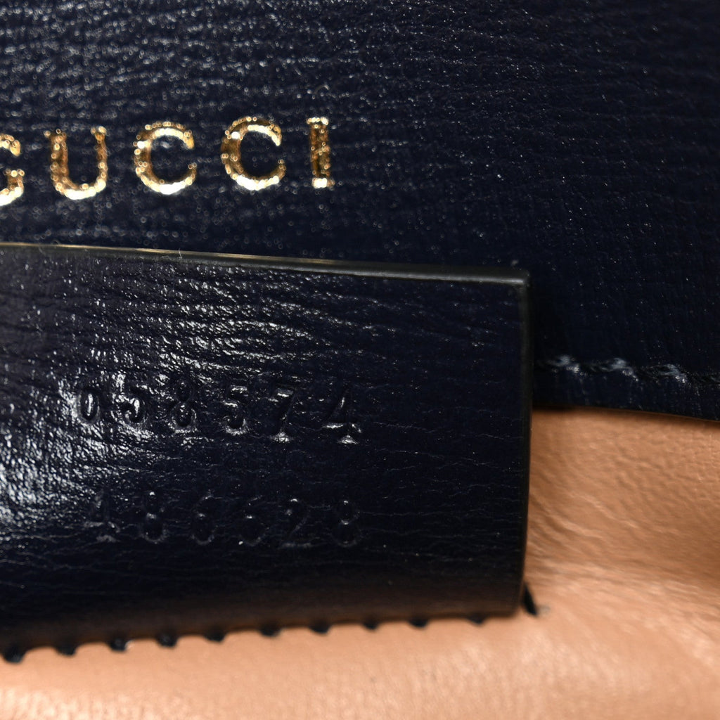 Gucci Casy Wool Azalea Calfskin Mini Horsebit 1955 Shoulder Bag Blue China