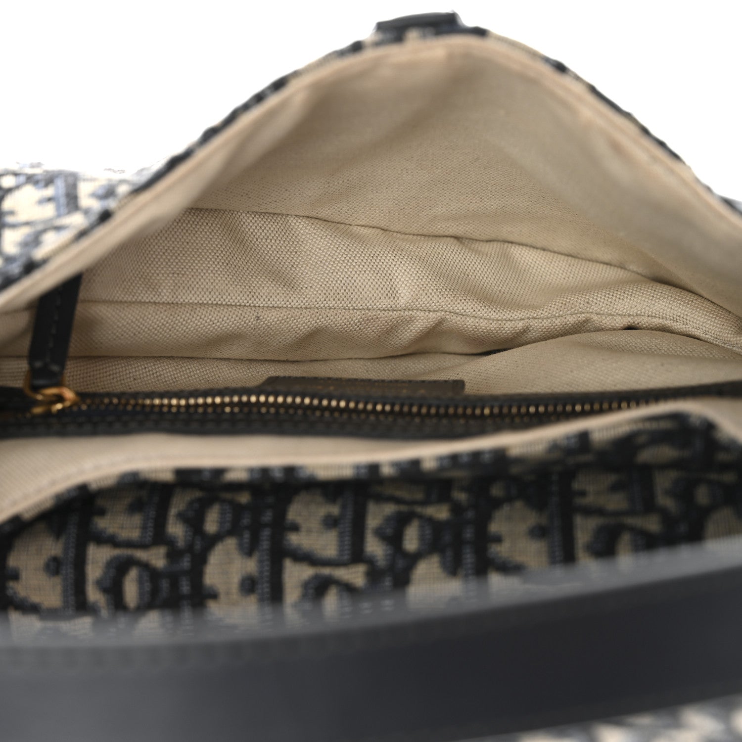 Christian Dior Oblique Saddle Bag Blue
