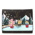 Louis Vuitton Monogram 2023 Christmas Animation Alpine Victorine Wallet Wisteria Pink