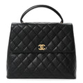 Chanel Caviar Quilted Jumbo Kelly Flap Black