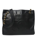 Chanel Lambskin CC Shoulder Bag Black