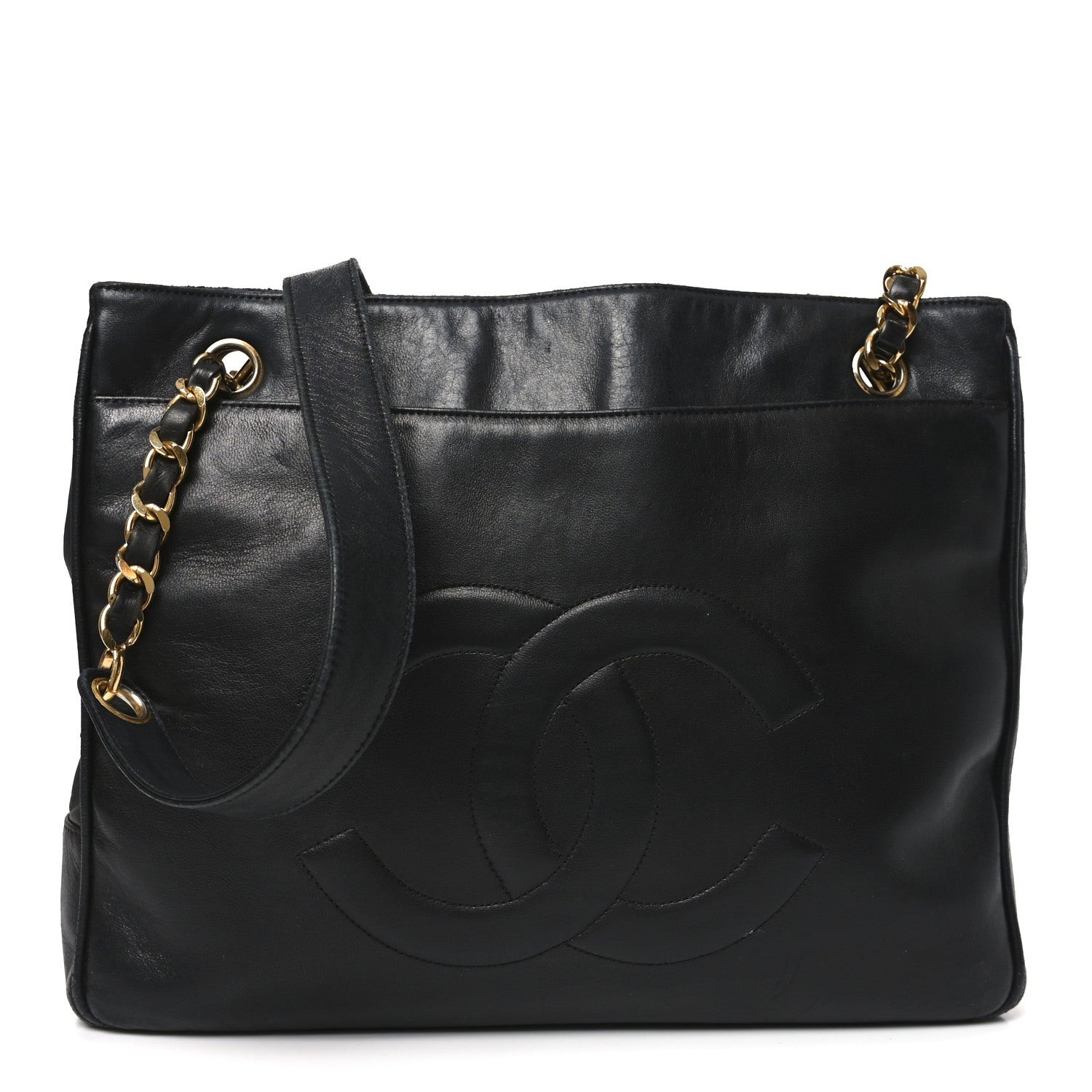 Chanel Lambskin CC Shoulder Bag Black