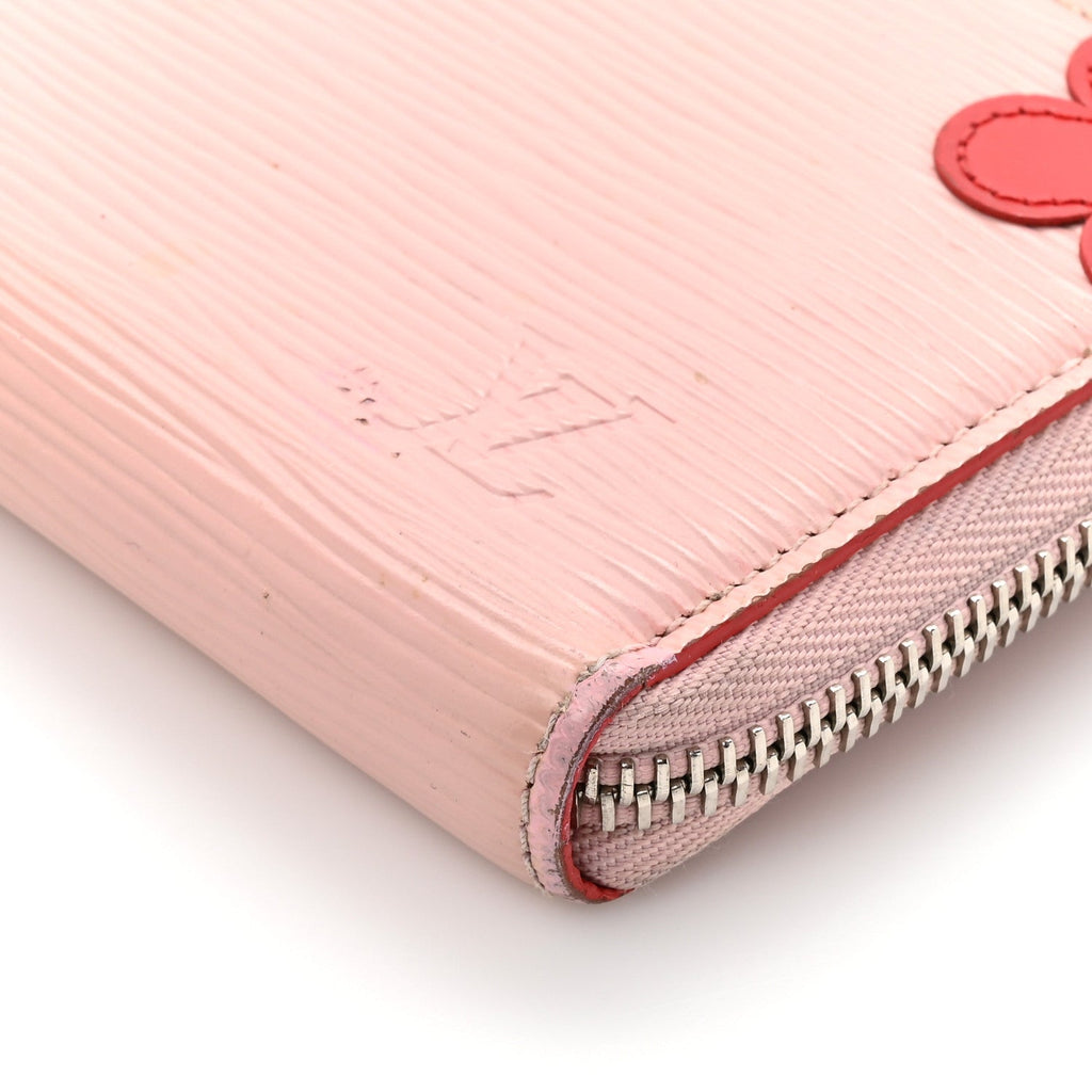Louis Vuitton Epi Blooming Corners Clemence Wallet Rose Ballerine Coquelicot