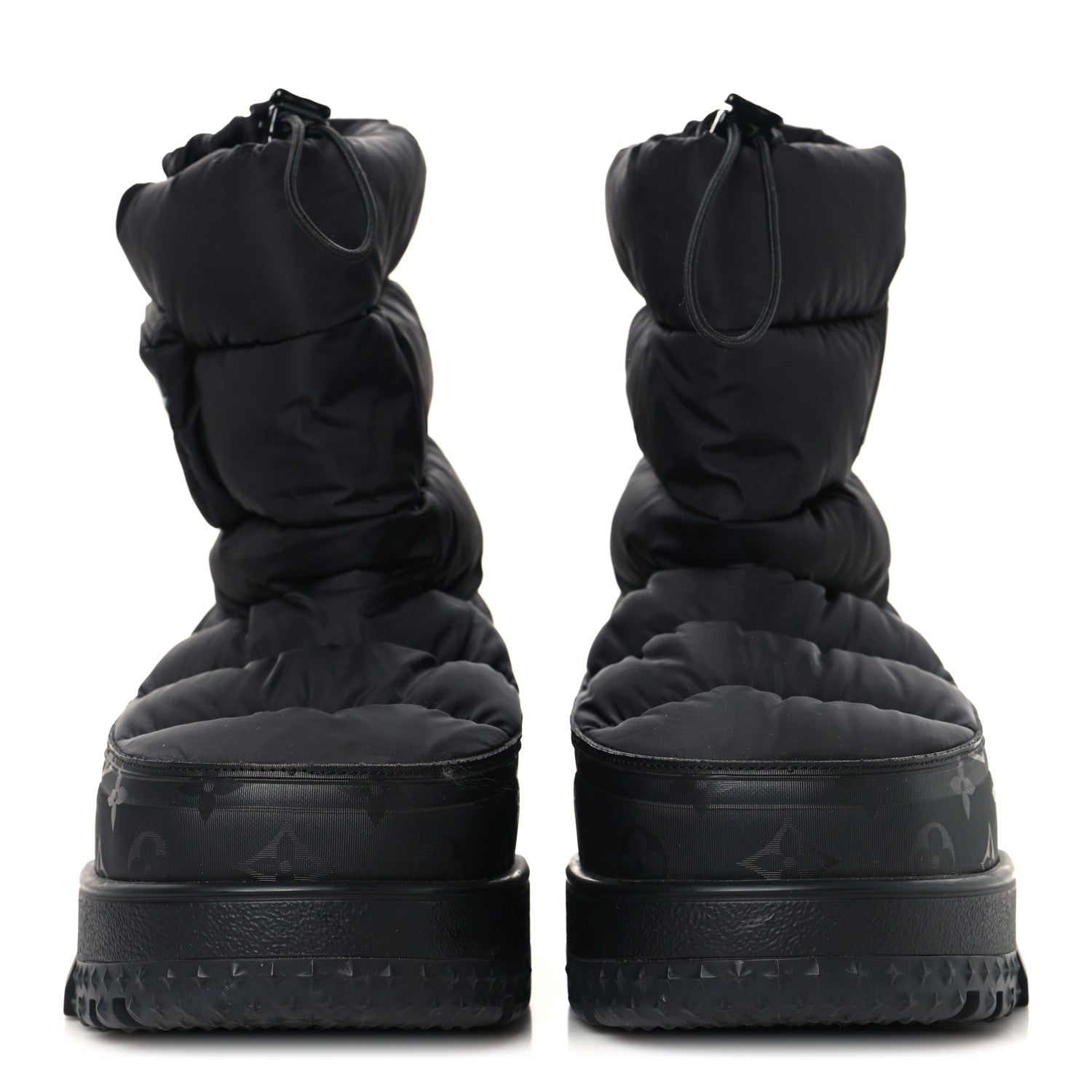Louis Vuitton Nylon Monogram LV Alpine Mens Boot 9 Black