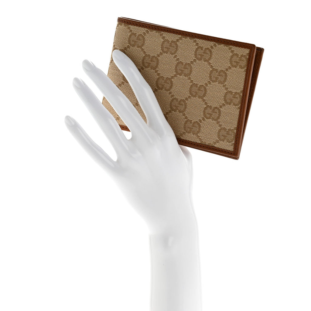 Gucci Monogram Bi-Fold Wallet Brown