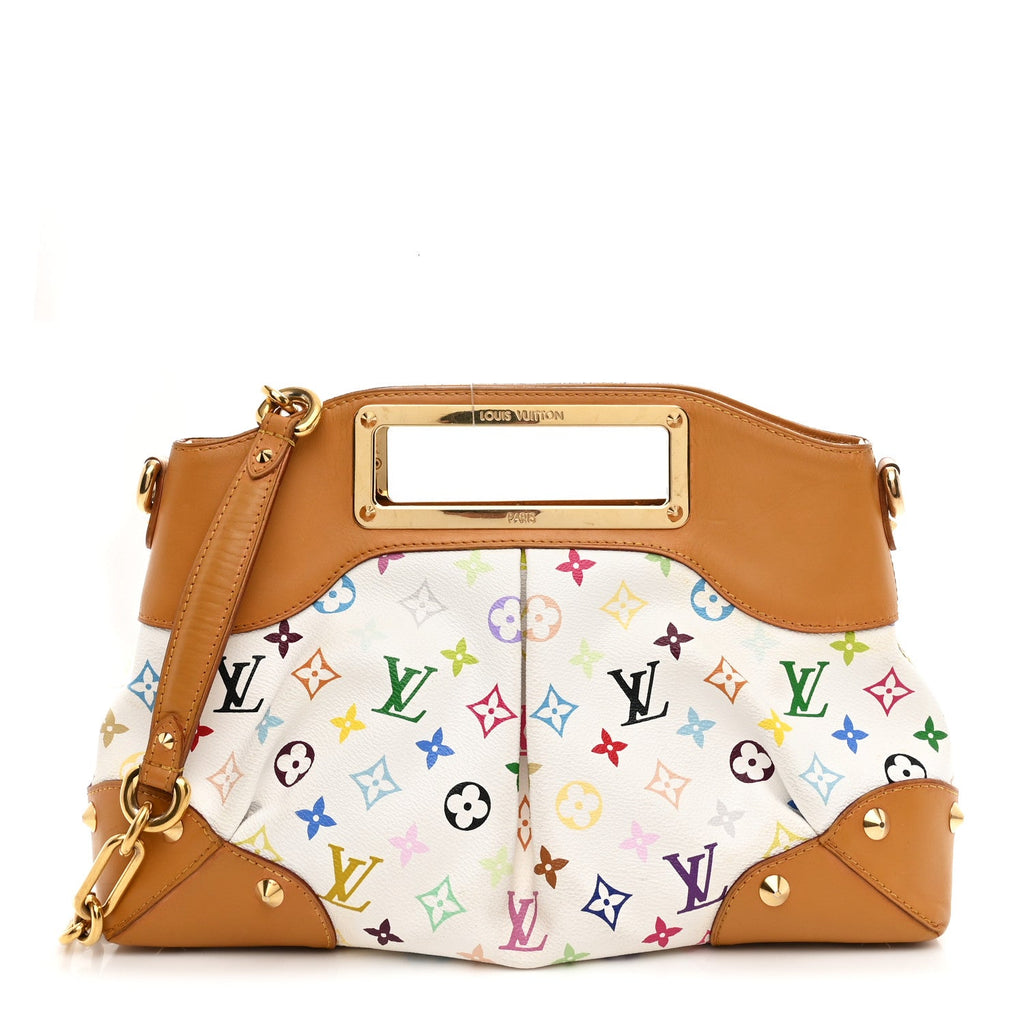 Louis Vuitton Monogram Multicolor Judy MM White