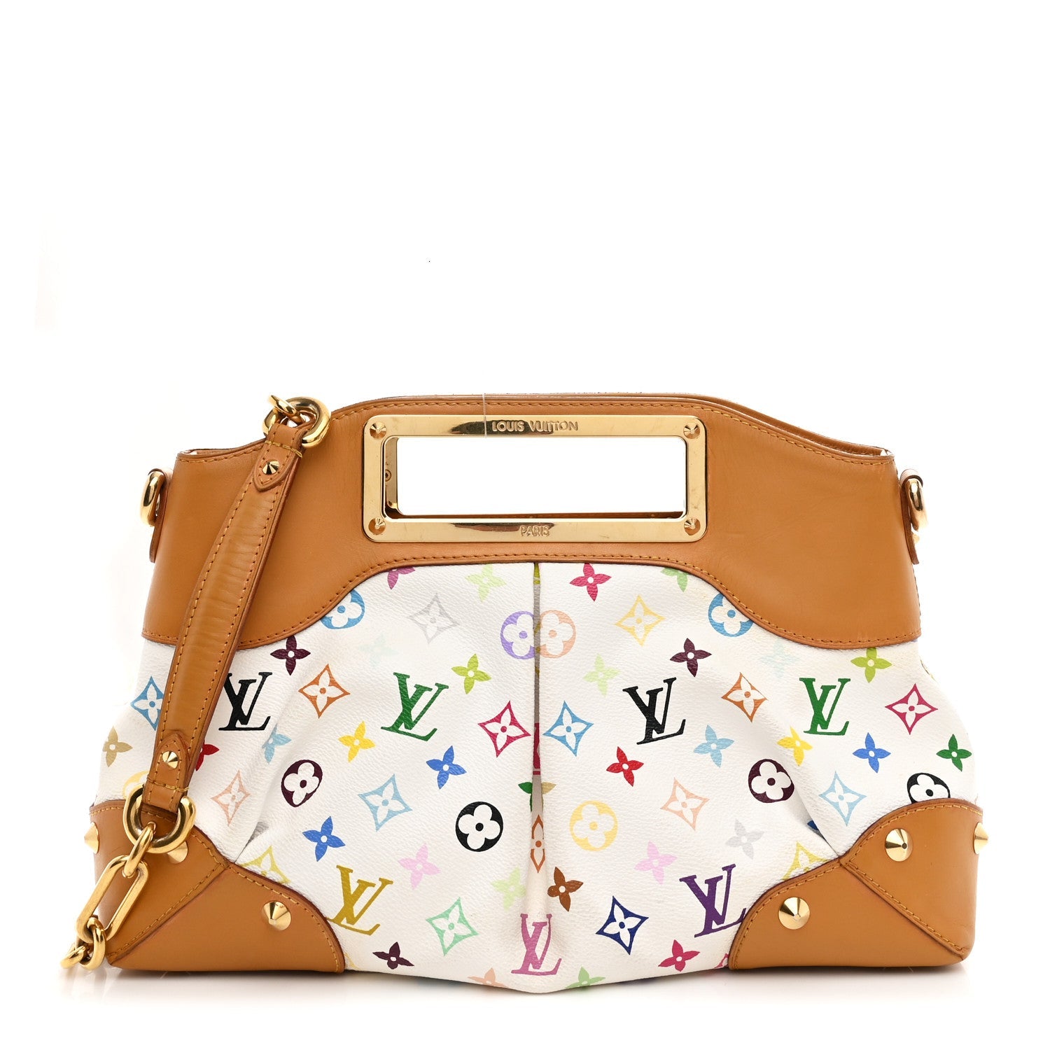 Louis Vuitton Monogram Multicolor Judy MM White